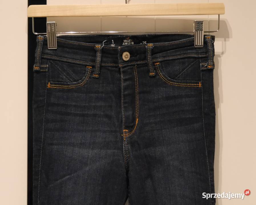 Hollister świetne spodnie rurki zameczki 34 XS Bez wzoru Wrocław