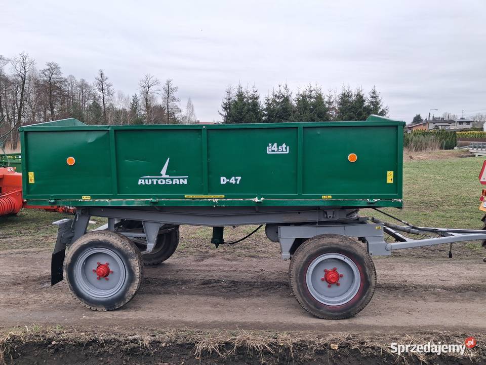 Przyczepa wywrotka d47 nieuszkodzony Rzgów