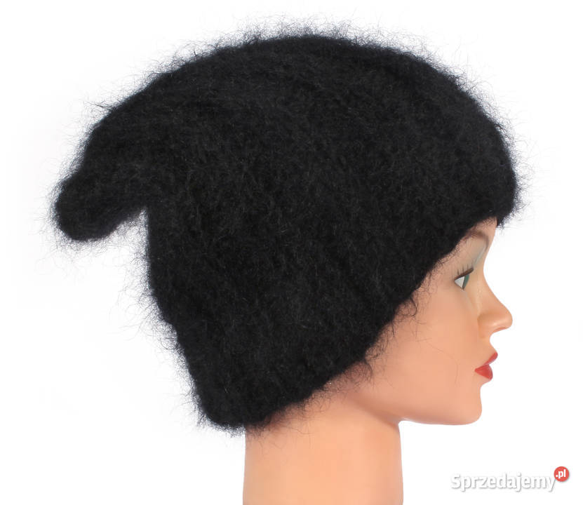 Czapka czarna moher Dla kobiet Kalwaria Zebrzydowska