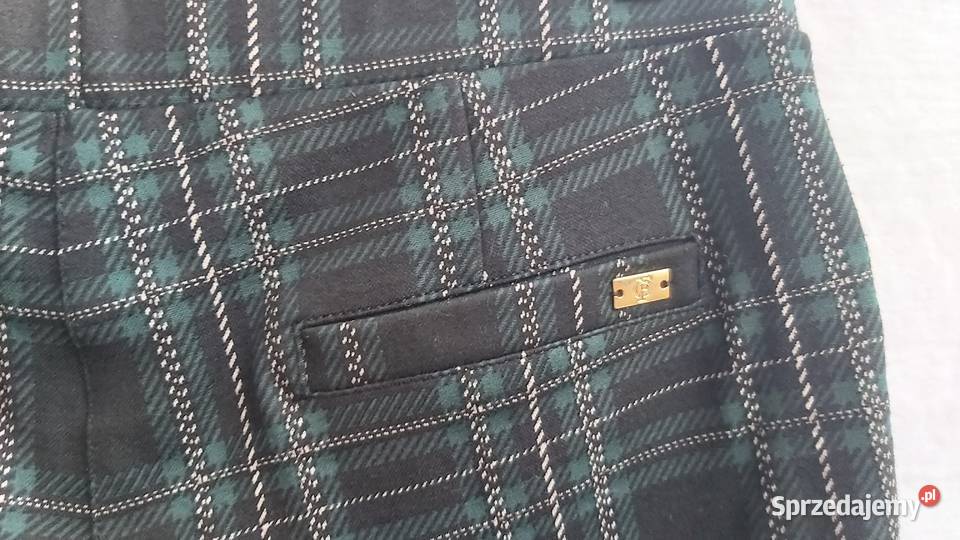 Spodnie w kratkę Carla Ferroni XL sprzedam