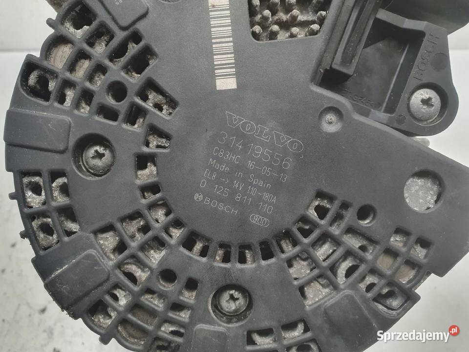 Volvo V70 III XC70 II 24 D5 ALTERNATOR 31419556 Układ elektryczny silnika Janów