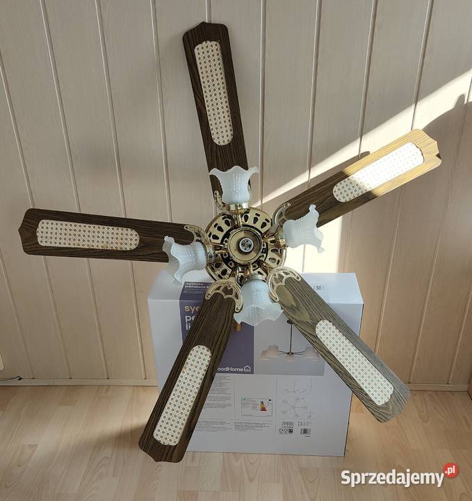 Lampa sufitowa wiatrak wentylator żyrandol Szczecin