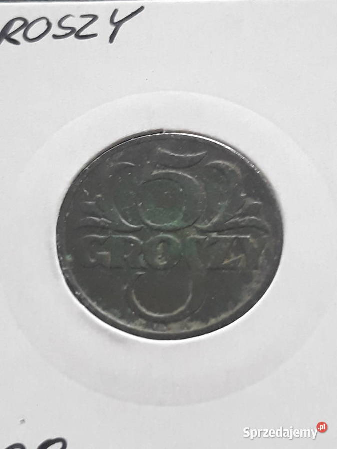 5 Groszy 1928 r super stan Konin sprzedam
