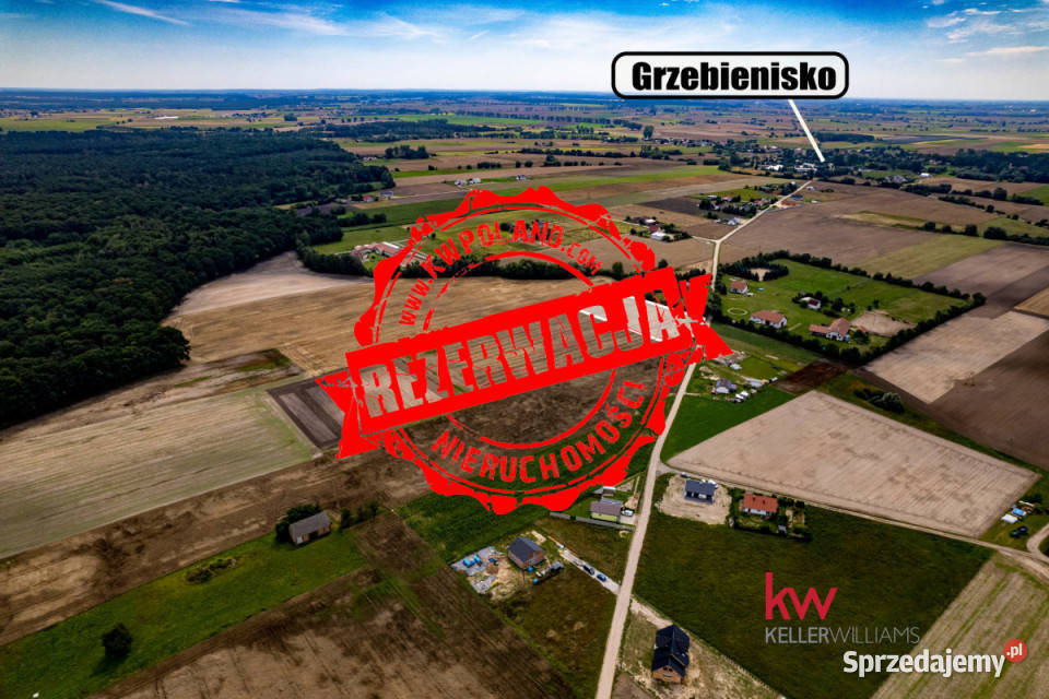 Sprzedam grunt Grzebienisko 860 metrów