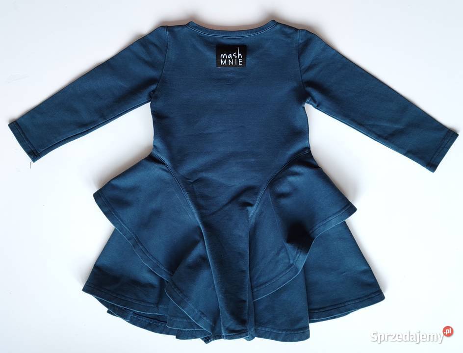 Sukienka dresowa koło falbany Mash Mnie 9298 śląskie Katowice