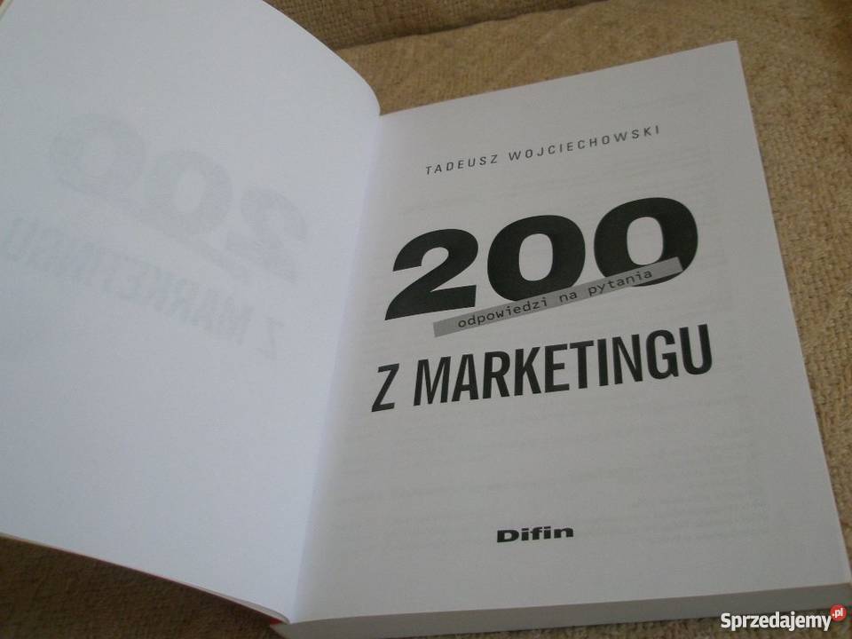 200 odpowiedzi na pytania z marketingu wyd biznes, nauki ekonomiczne Ostrołęka