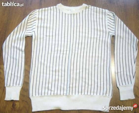 Elegancki sweterek sportowe polo MĘSKIE W PASY Rozmiar M Katowice