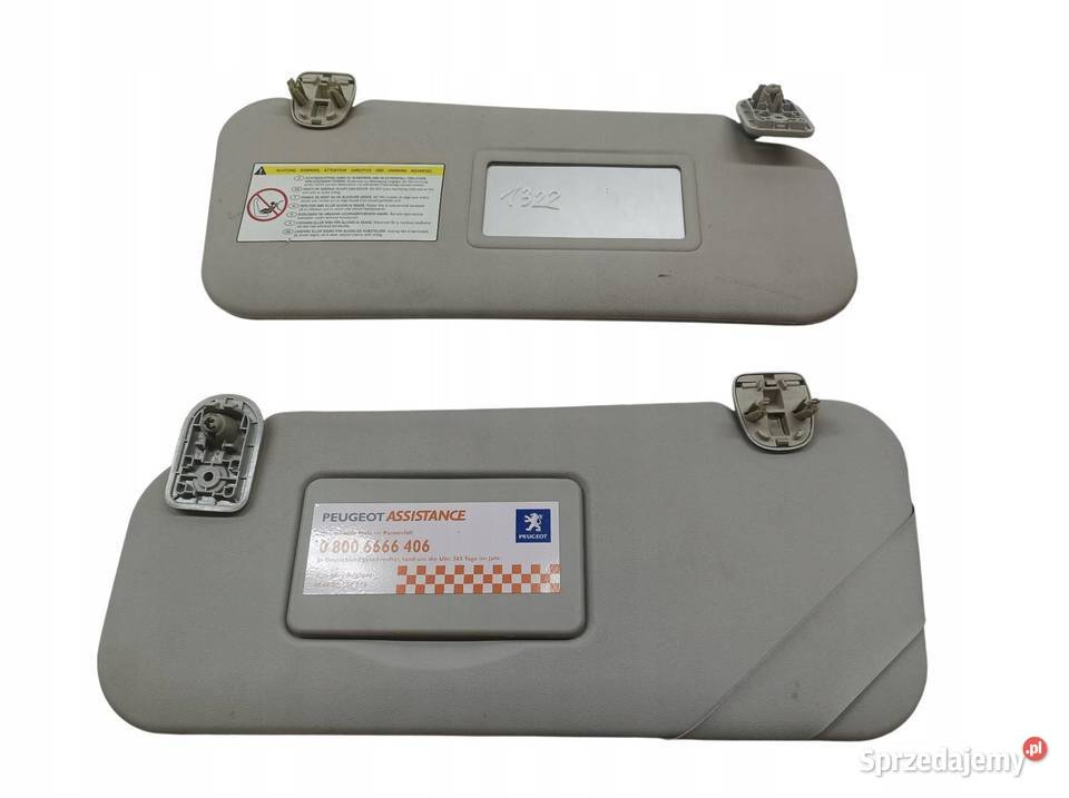 DASZKI PRZECIWSŁONECZNE LEWY PRAWY OSŁONA KPL