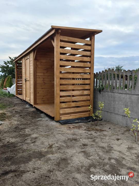 Drewutnia z domkiem narzędziowym 6 x 11m solidna Dom i Ogród Kalety