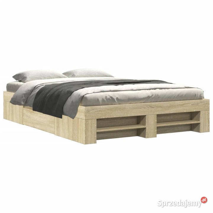 Łóżko bez materaca dąb sonoma 140x190 WM3295501 Łóżka Warszawa