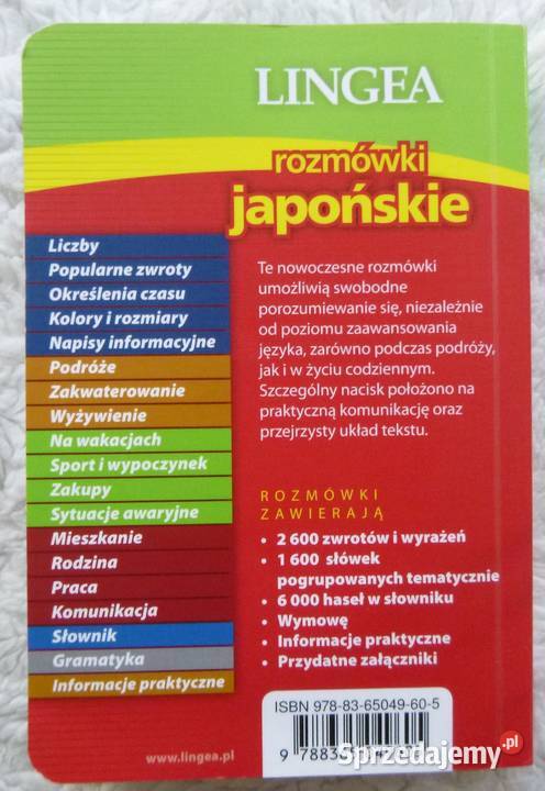 Rozmówki japońskie ze słownikiem i gramatyką Książki i Podręczniki mazowieckie Warszawa