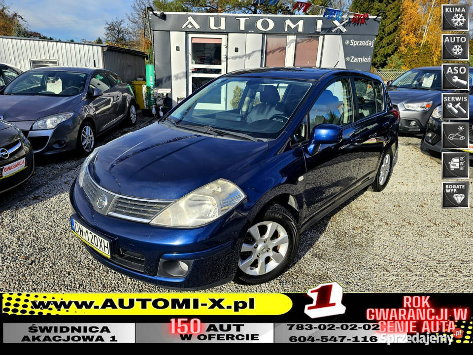 Nissan Tiida 15 dIESEL SUPER stan Klimatronik elektryczne lusterka Świdnica sprzedam