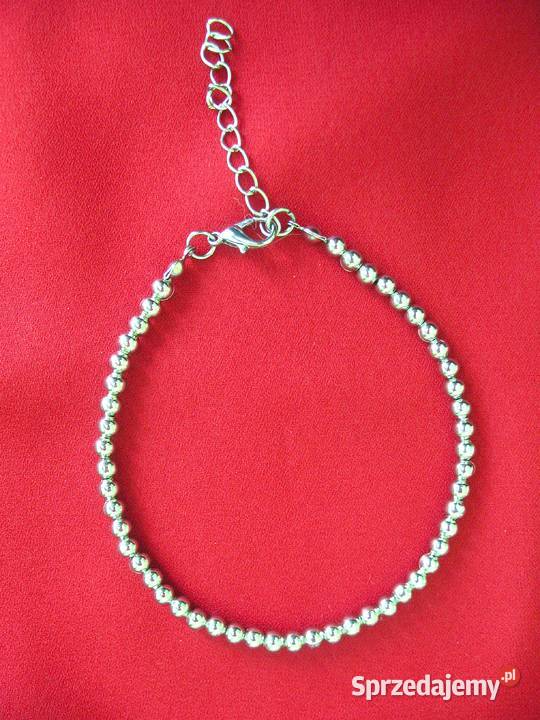 Bransoletka z koralików metalowych sztuk 2 Siedlce