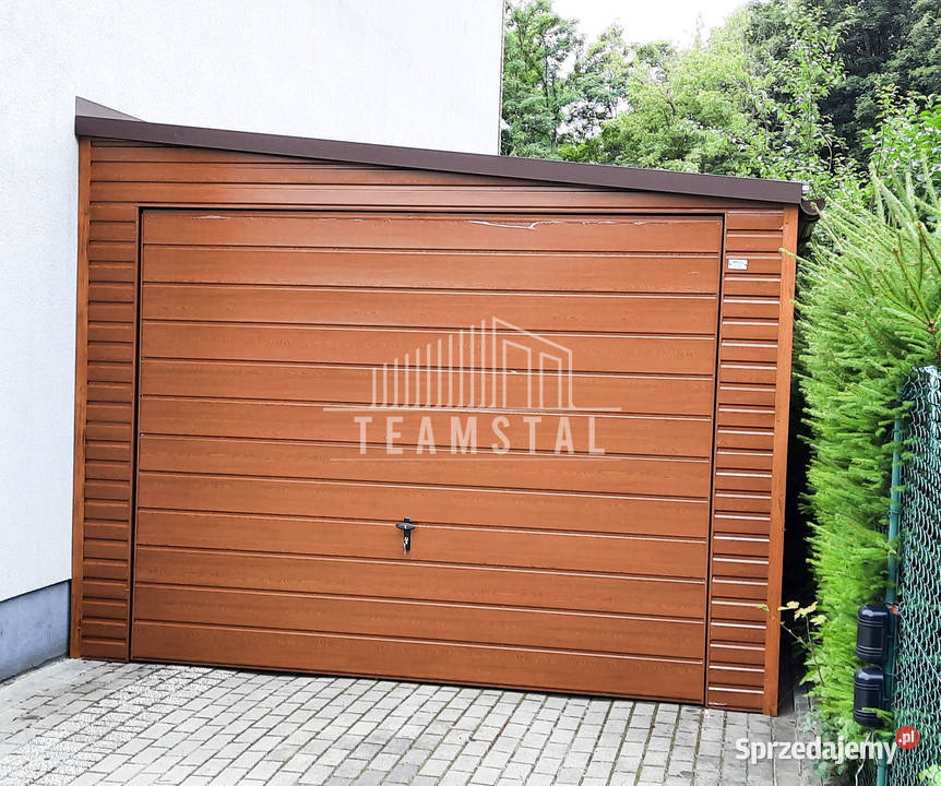 GARAŻ BLASZANY 35m x 6m spad w prawo 2x Brama Radom