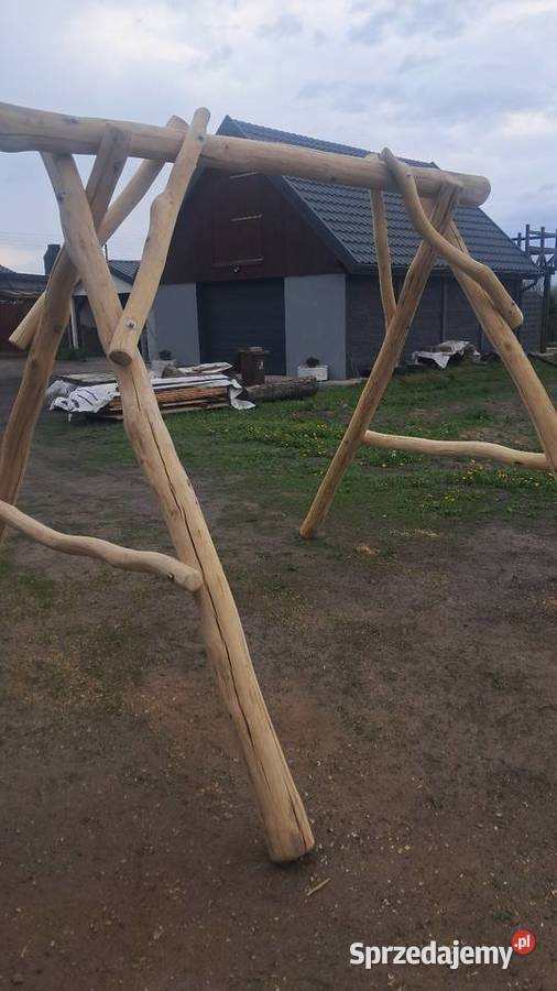 Huśtawka ogrodowa drewniana Wapno sprzedam