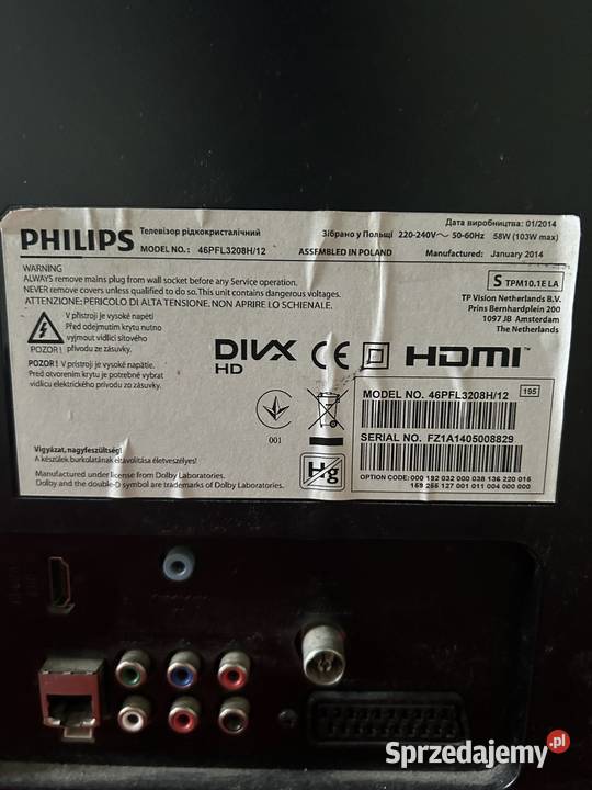 tv philips smart tv 46 hd telewizor Lublin sprzedam