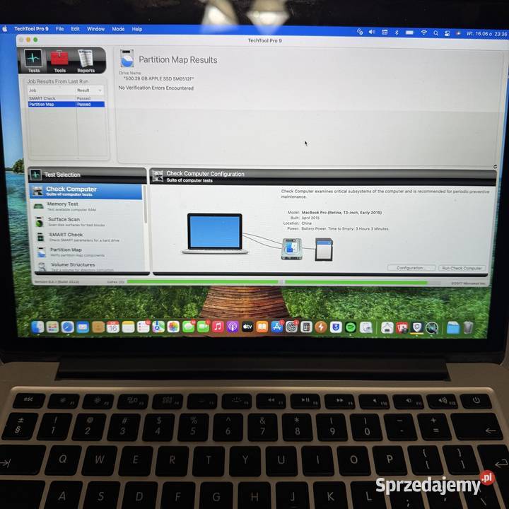 Dysk SSD Apple 512GB Samsung 100 Kondycji A1465 Warszawa