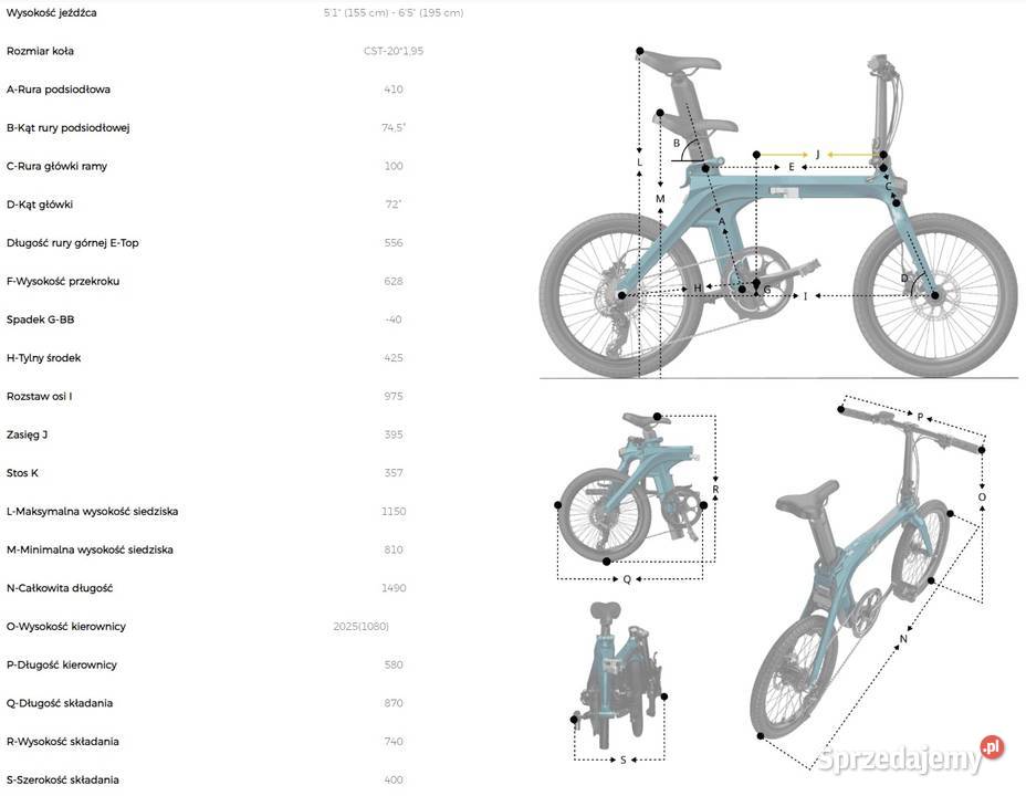 Najnowszy FIIDO X 2025 super składany ebike 250W Tarnobrzeg