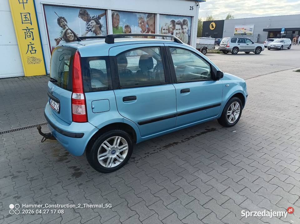 Fiat panda 2 2005r 12 Ben wspomaganie klimatrnik Włodawa