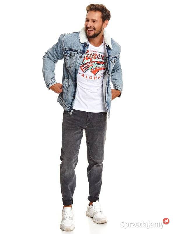 biały tshirt męski Top Secret Rozmiar L Olkusz