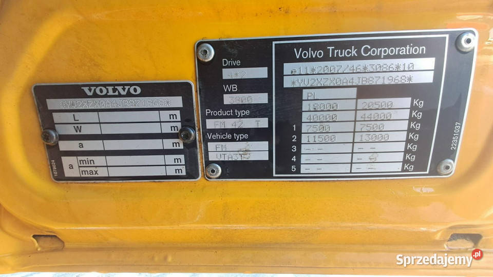Volvo Fm 10837cm3 Komorniki