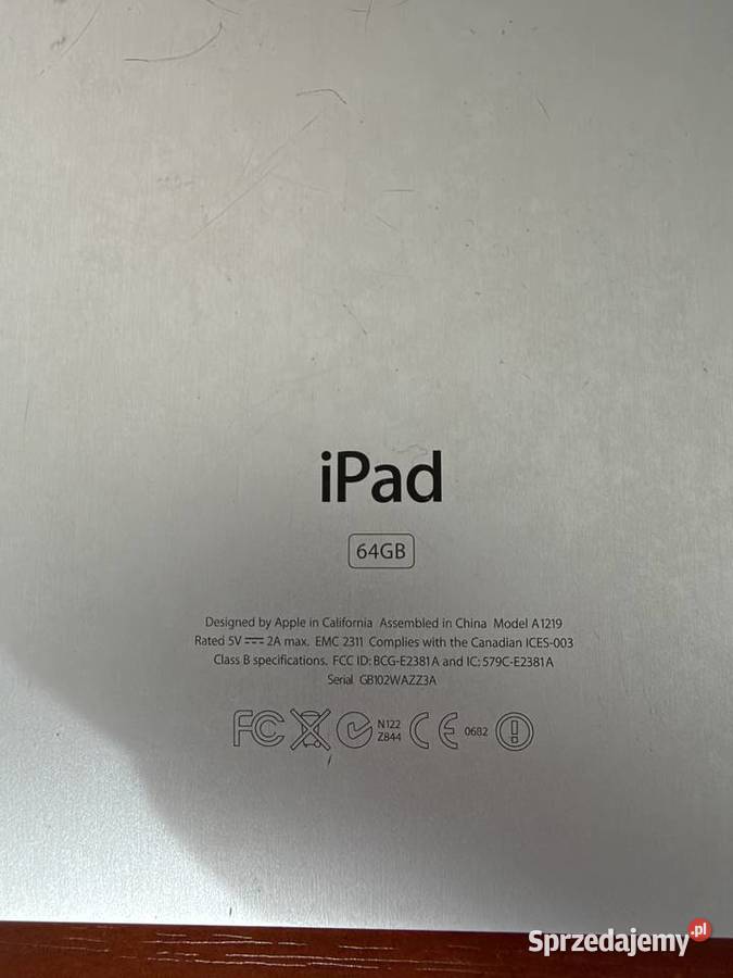 Tablet Apple iPad 1 generacji A1219 64 gb Elektronika Opole