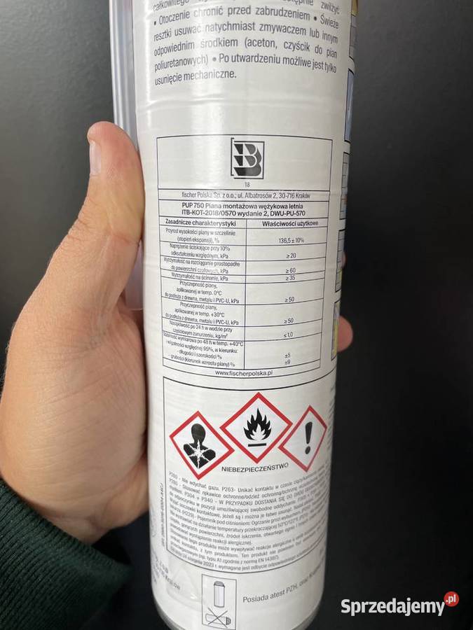 Pianka montażowa Warszawa