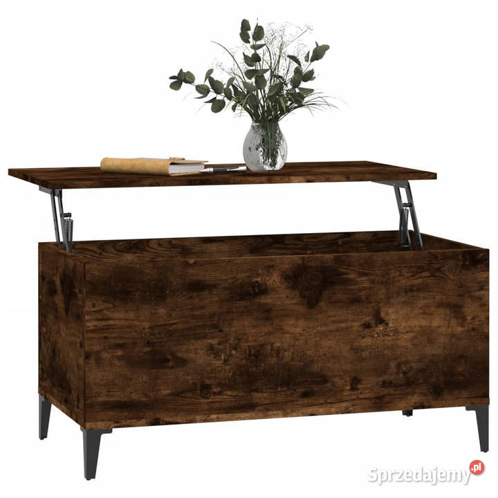 Stolik kawowy przydymiony dąb 90x445x45 WM819593 Warszawa
