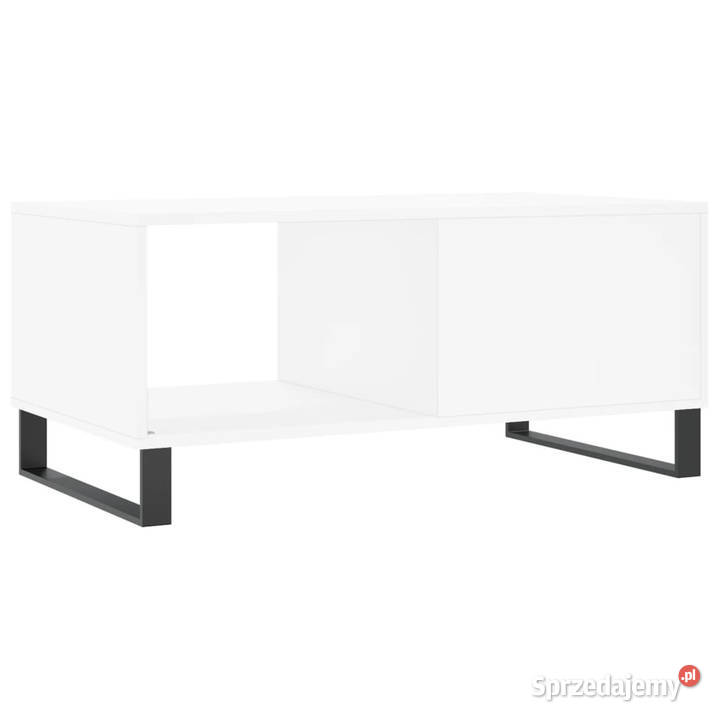 Stolik kawowy biały 90x50x40 materiał Warszawa