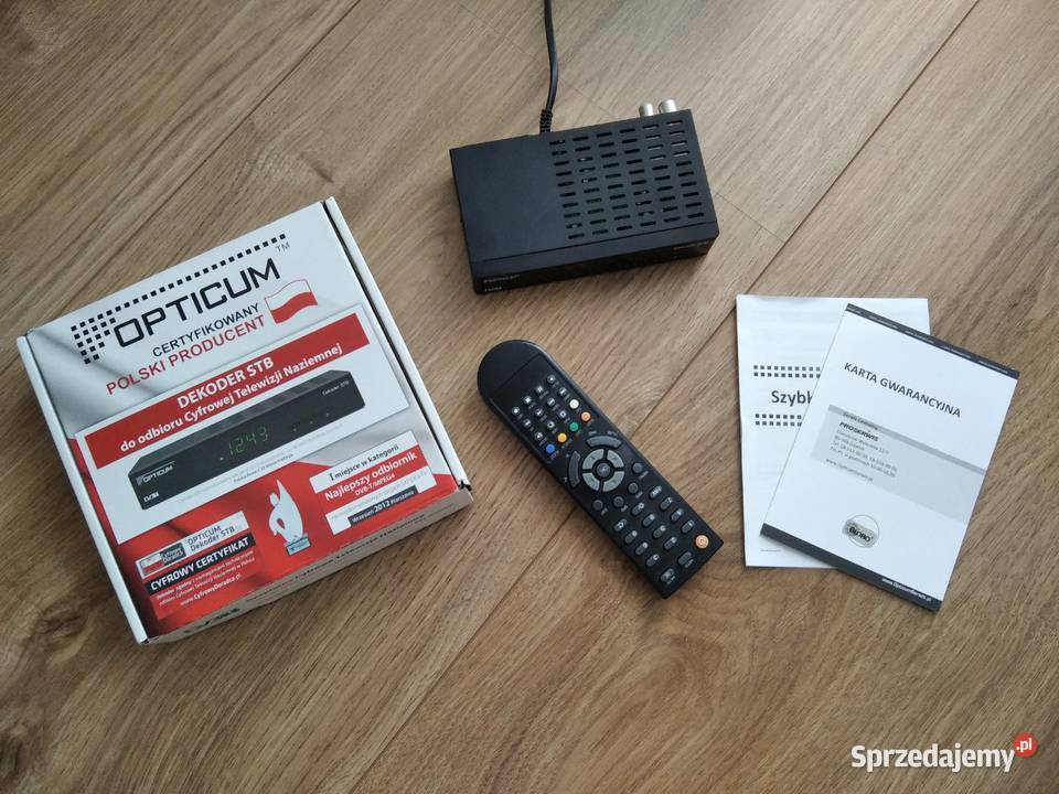 Tuner DVBT Opticum STB HD N3 mazowieckie Ostrów Mazowiecka sprzedam