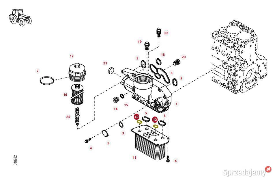 Uszczelka profilowa chłodnicy oleju Fendt Białystok sprzedam