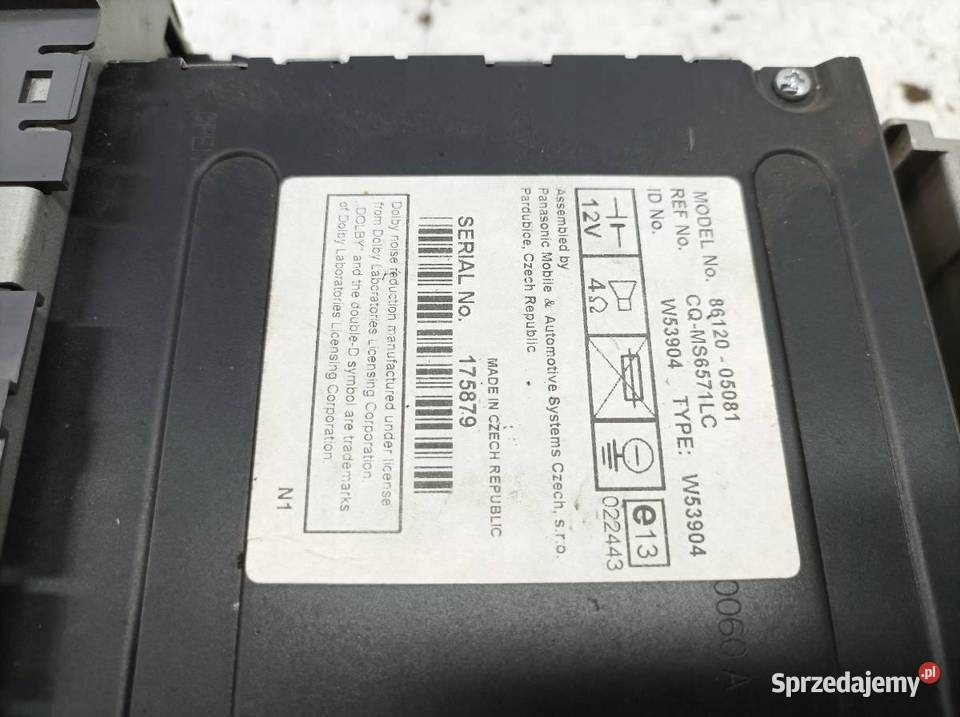 RADIO 8612005081 Toyota Avensis II 20032009