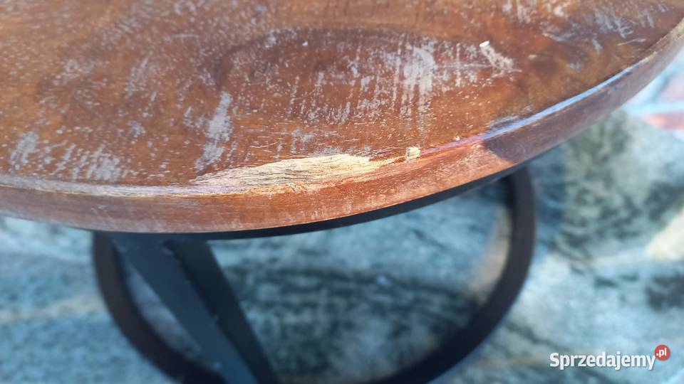 Stolik kawowy Loft lite drewno Kwietnik Stojak Gawroniec sprzedam