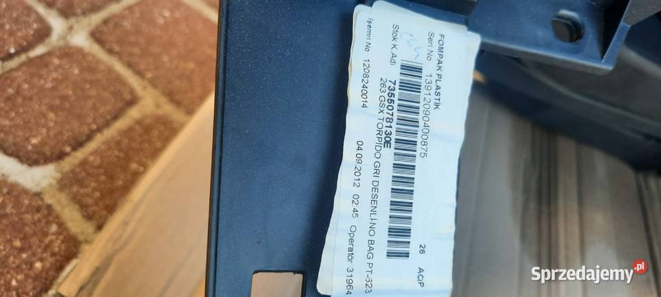 DESKA ROZDZIELCZA FIAT DOBLO 2012 Deski rozdzielcze, konsole Deski rozdzielcze, konsole