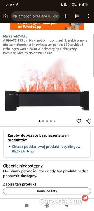 Grzejnik elektryczny czarny połysk Bełchatów