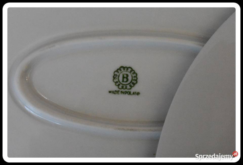 Porcelana BOGUCICE z okresu PRL talerze półmisek
