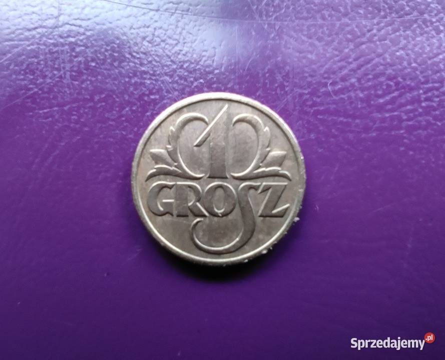 Moneta II RP 1 grosz 1939 Brąz Rzadka Piękna Numizmatyka