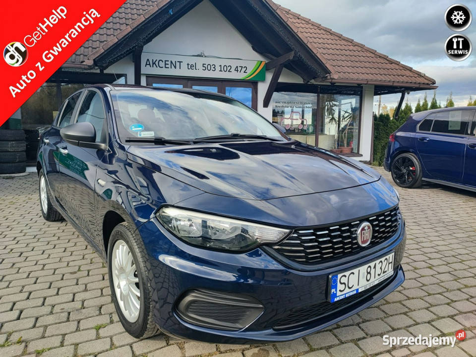 Fiat Tipo Salon Polska bezwypadkowy II 2016 niebieski Ustroń sprzedam