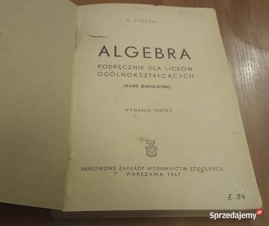 Algebra podręcznik liceów ogólnokształcących pomorskie