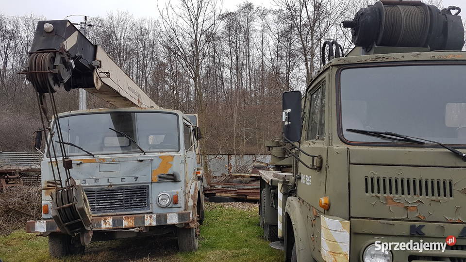 Dźwig żuraw Jelcz 10T HYDROS T101 315M sprawny szary Kruków sprzedam
