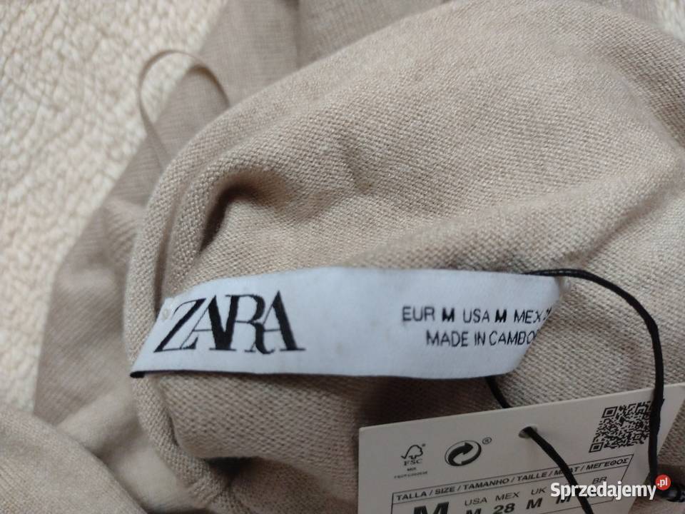 38M ZARA Dzianinowa sukienka ołówkowa z Madrytu Ołówkowa  Kraków sprzedam