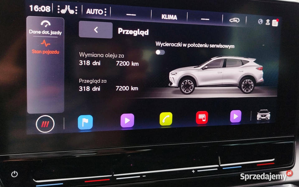 Cupra Formentor 20 TSI 190 4Drive Faktura 23 światła przeciwmgielne Dąbrowa Górnicza