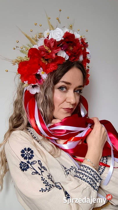 Wianek na głowę zboża folkowy Poznań