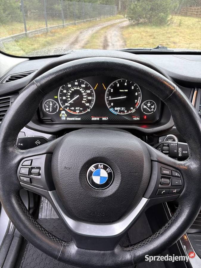 BMW X3 F25 2017 HeadUp CarPlay Nowy rozrząd czujnik deszczu Pisz