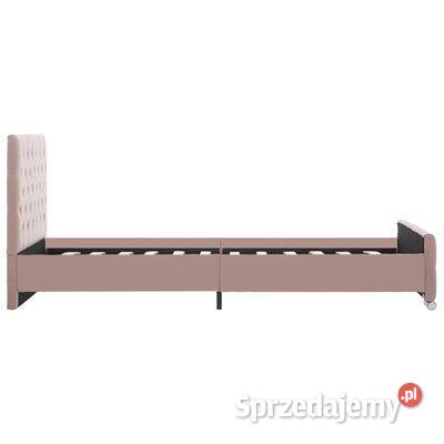 vidaXL Rama łóżka różowa tapicerowana aksamitem sprzedam