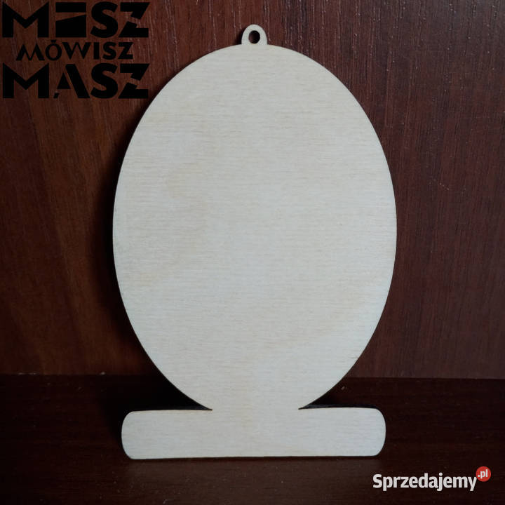 Jajko wielkanocne zawieszka drewniana 13 Racot