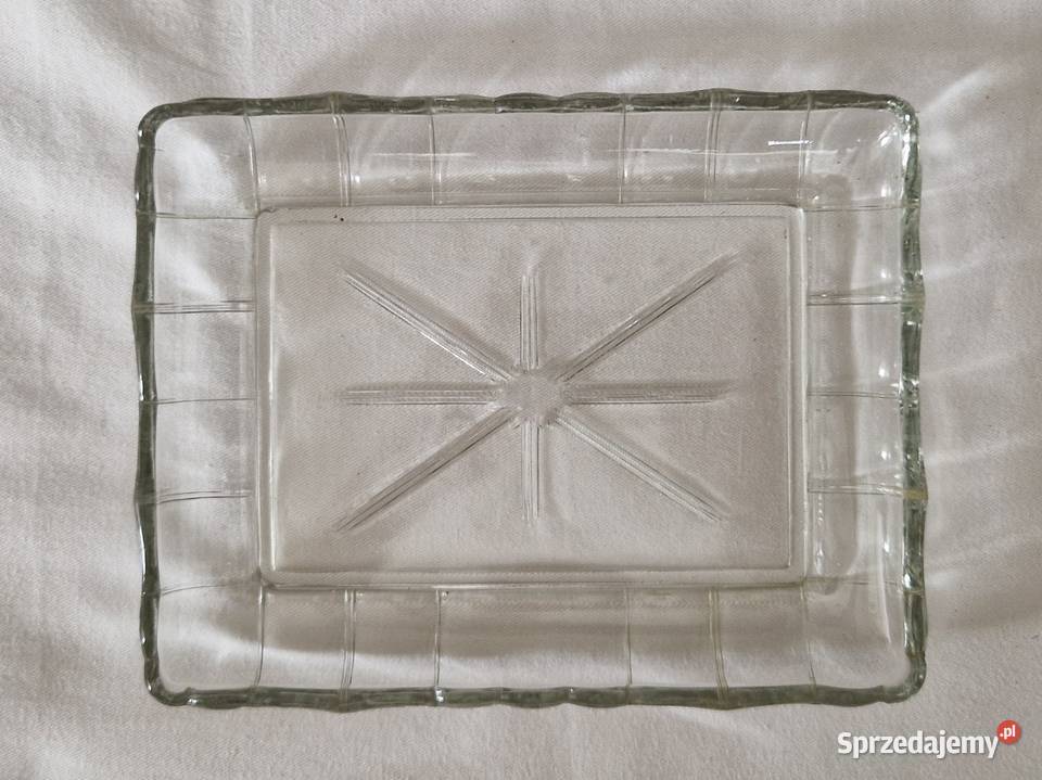 Prostokątna szklana tacapaterakeksówka HSG Warszawa