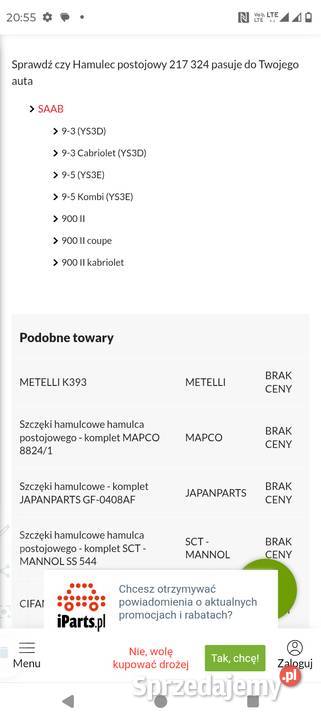 Nowe Szczęki hamulcowe hart 217323 opel astra f Pozostałe dolnośląskie Wrocław