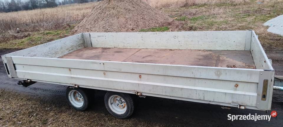 Przyczepa dwuosiowa laweta aluminiowa Lawety opolskie