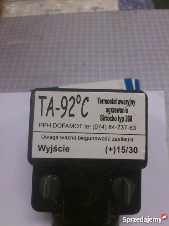 Termostat ogrzewania awaryjny 138142600021 Gdynia